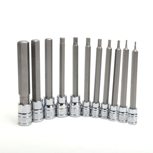 Mechpro Blue Socket Rail Hex Key Extra Long Set 11pc - MPBSK146K