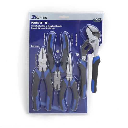 Mechpro Blue Pliers Set 4pc - MPBP109K