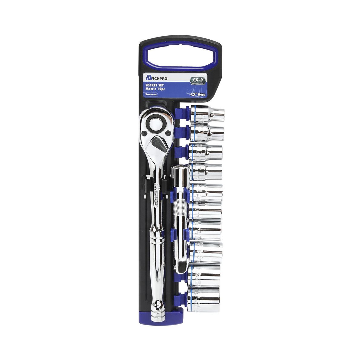 Mechpro Blue Socket Set Metric 1/2In Drive 14pc - MPBSK145K