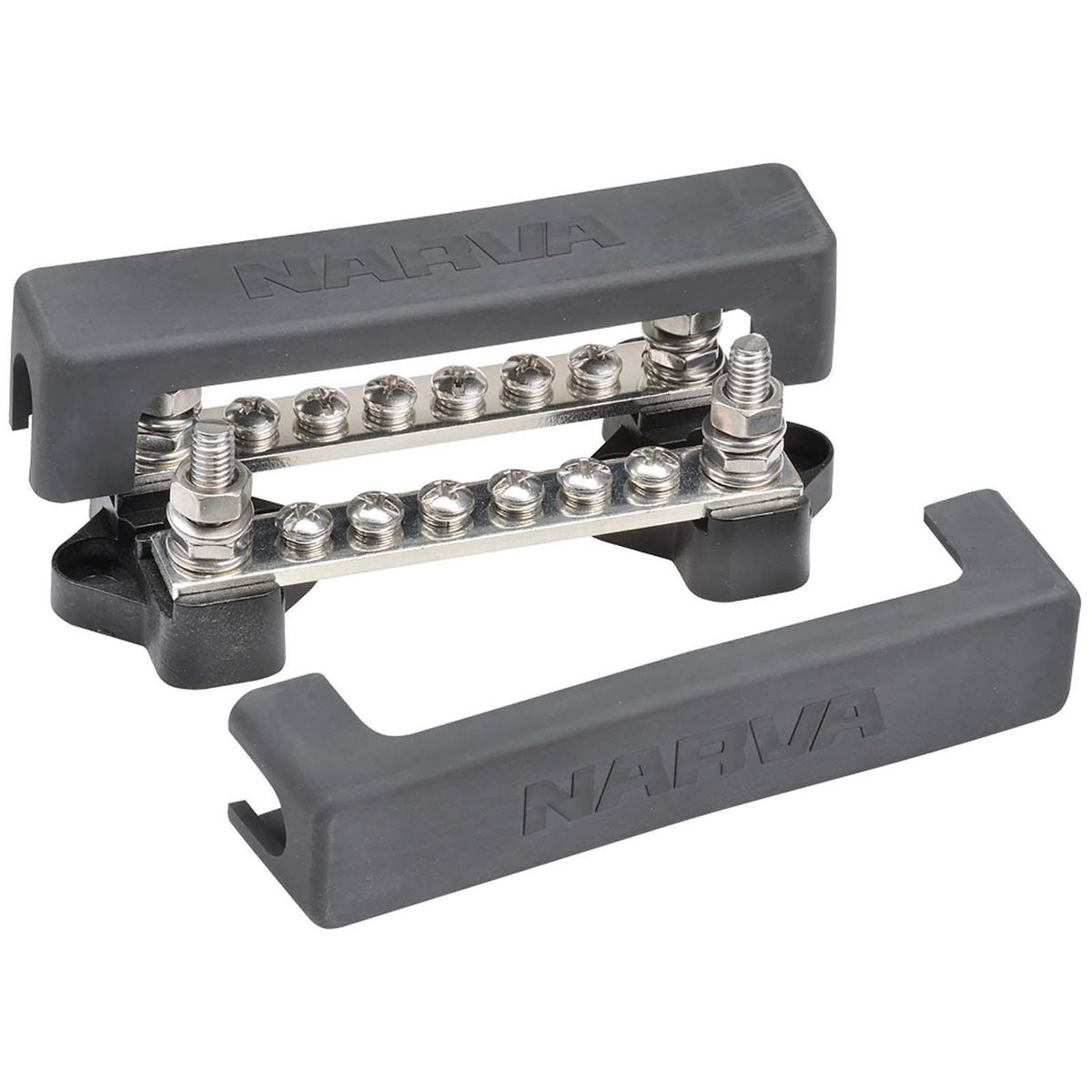 Narva Marine Bus Bar 12 x M4 Studs - 56285BL