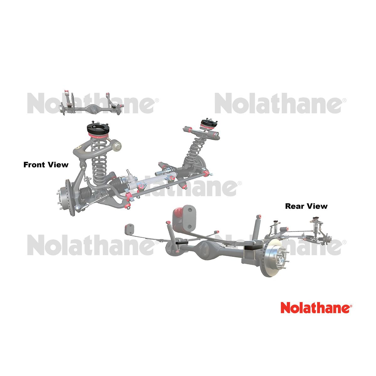 Nolathane Front And Rear Lift Kit 20 - 47823