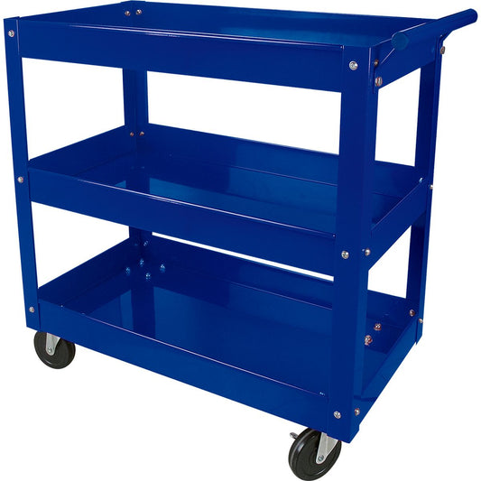 Mechpro Blue 3 Tier Shelf Service Cart MPBSC3 - MPBSC3