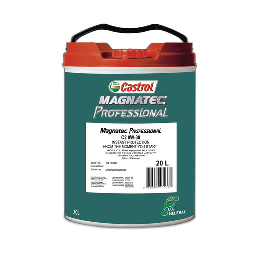 Castrol Magnatec Professional C2 0W-30 Engine Oil 20L - 3416386