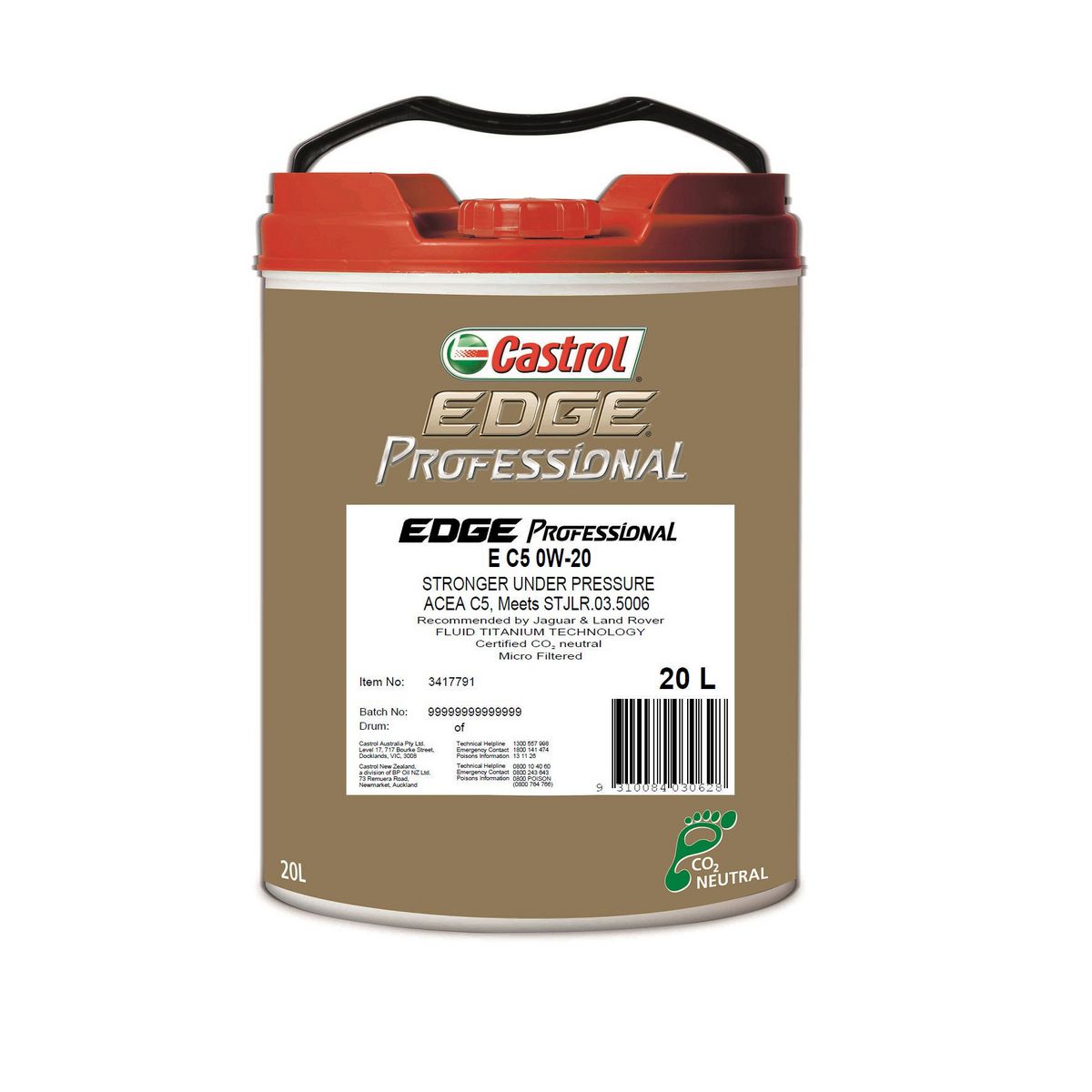 Castrol Edge Professional E C5 0W-20 Engine Oil 20L - 3417791