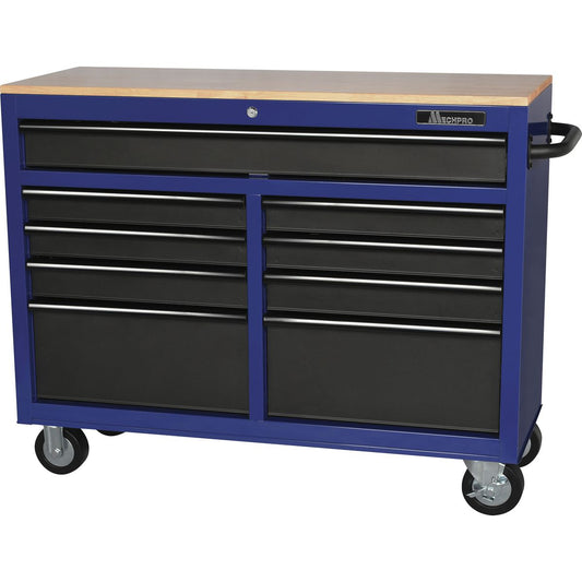 Mechpro Blue 9 Drawer Workbench 46in - MPBTT-46IN-WD