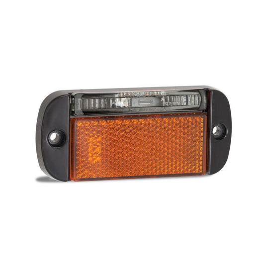 LED Autolamps 12/24V Amb/Red Right Sm - 44ARMRB