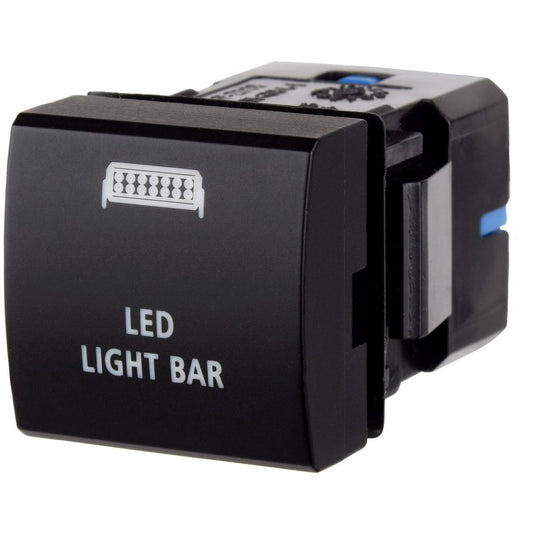 Narva OE Style Push Button Switch Lightbar Symbol 12V Blue Illumination Suits Toyota - 63412BL