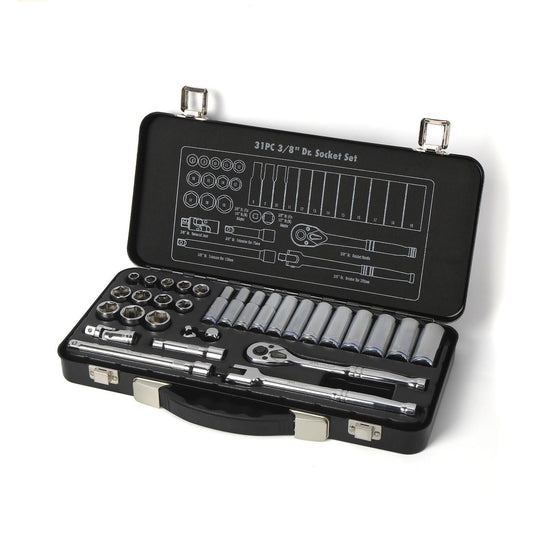 Mechpro Blue Socket Set Metric 3/8In Drive 31pc - MPBSK156K