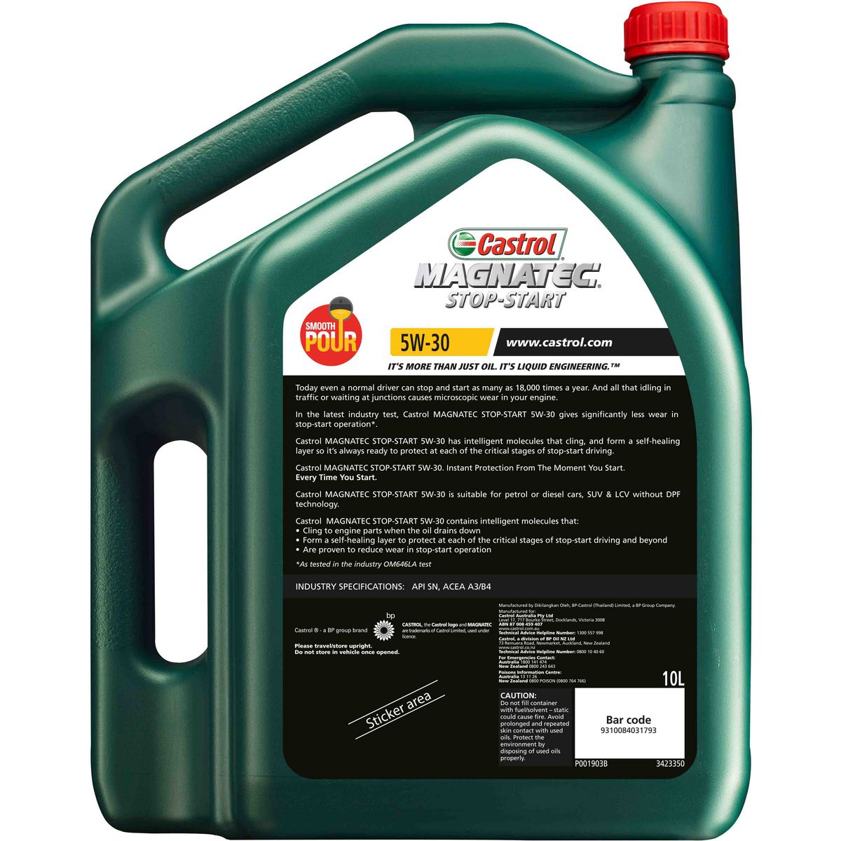 Castrol MAGNATEC 5W-30 Stop-Start Engine Oil 10L - 3423350