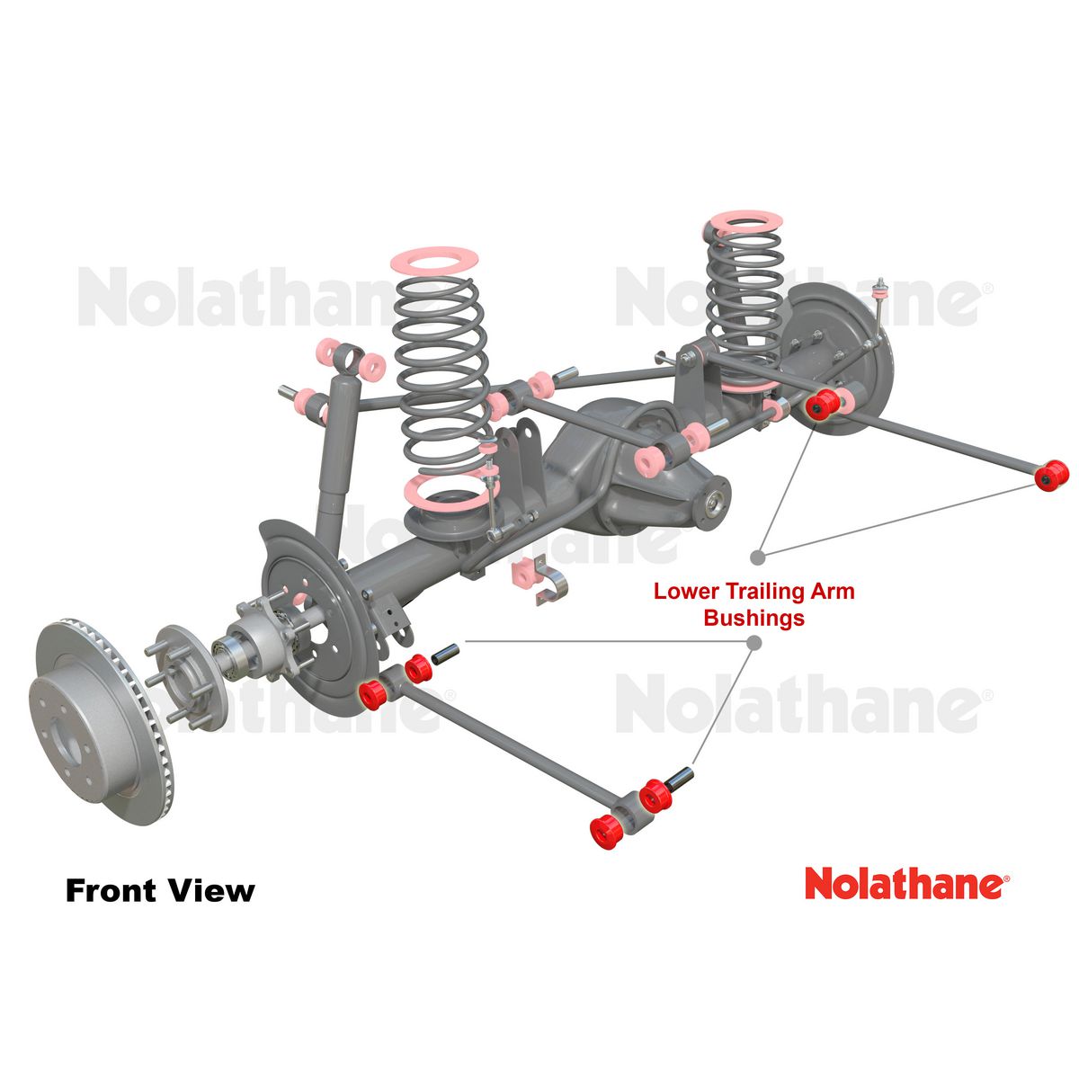 Nolathane Rear Lower Trailing Arm Bushing Kit - 46045
