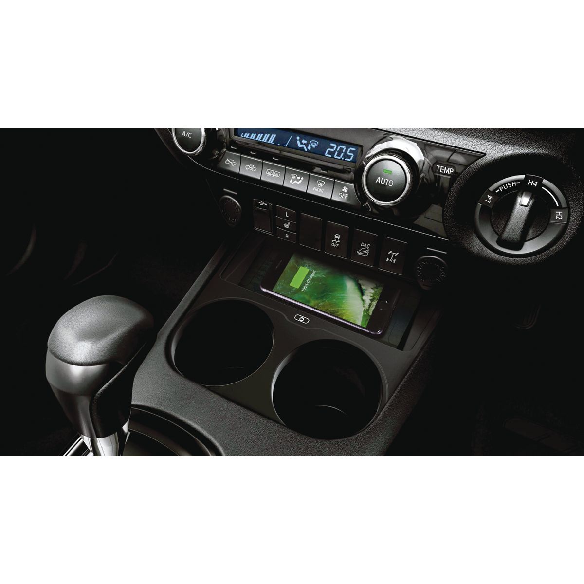 Aerpro 15W Wireless Smartphone Charger Suits Toyota Hilux 2015-On Auto ONLY - AWCTO1