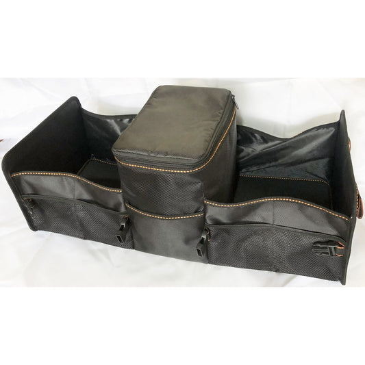 DUSC Storage Organiser In-Car Double Open Top with Cooler Bag - DFO2