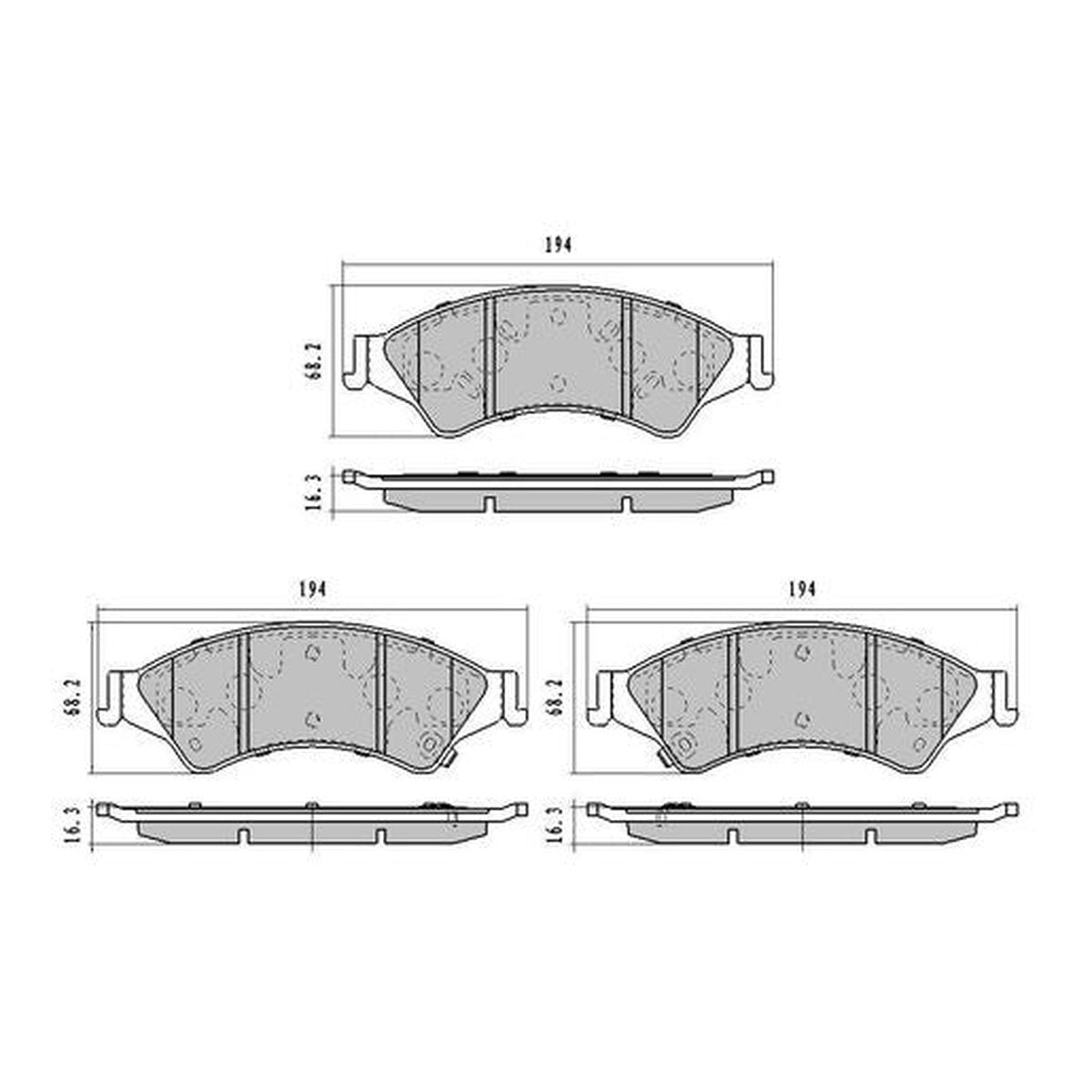 RDA GP Max Brake Pad Set Front - RDB2202
