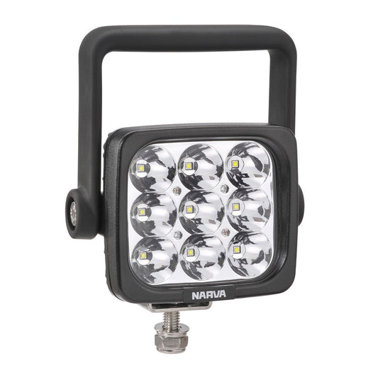 Narva 9 X 5W LED WORKLAMP SQR SPOT WITH SWITCH AND HANDLE - 72712HS