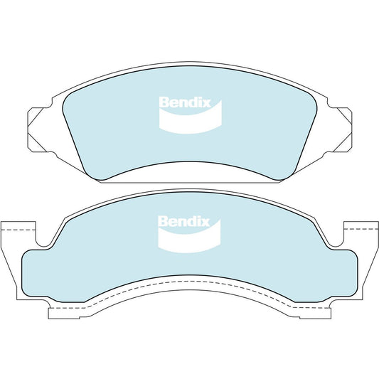 Bendix Brake Pads Set 4WD - DB1809-4WD