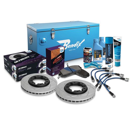 Bendix Ultimate 4x4 Brake Upgrade Kit Front (Suits 2" Lift) fits Nissan Patrol GU - U4WD-BUK18+2