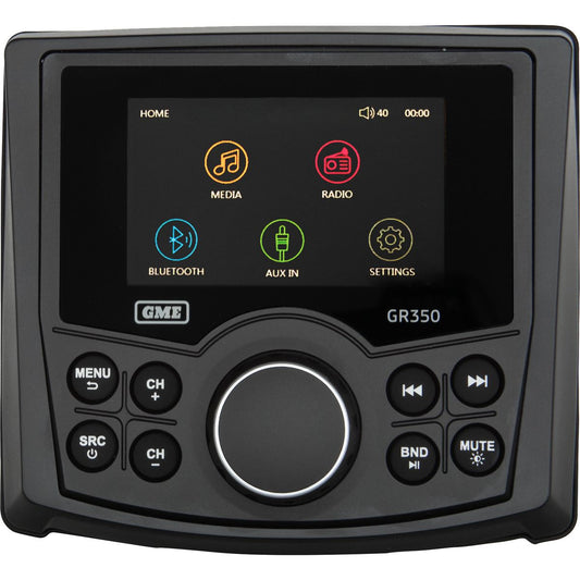 GR350BTB
BLUETOOTH AM/FM MARINE STEREO - BLAC