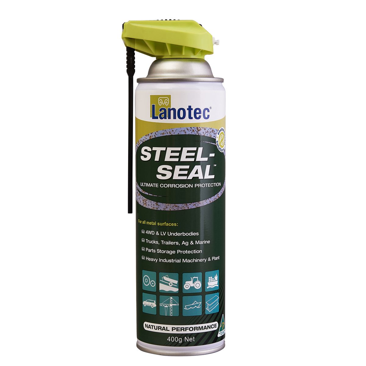 Lanotec Steel Seal Corrosion Protectant Aerosol Spray 400g - SS-PP-0400