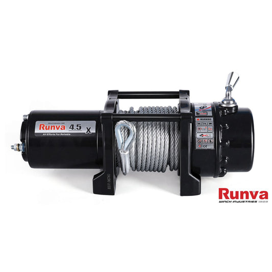 Runva 4.5X 24V Winch with Steel Cable - 45X24VS