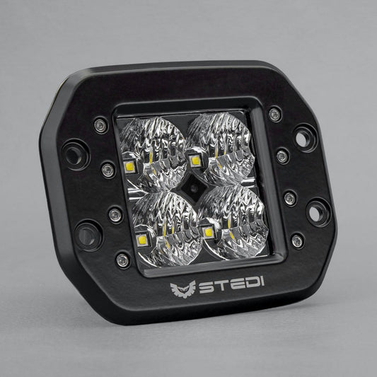 FLUSH MOUNT 4 LED WORK LIGHT - LEDFLUSH-C4-FLOOD