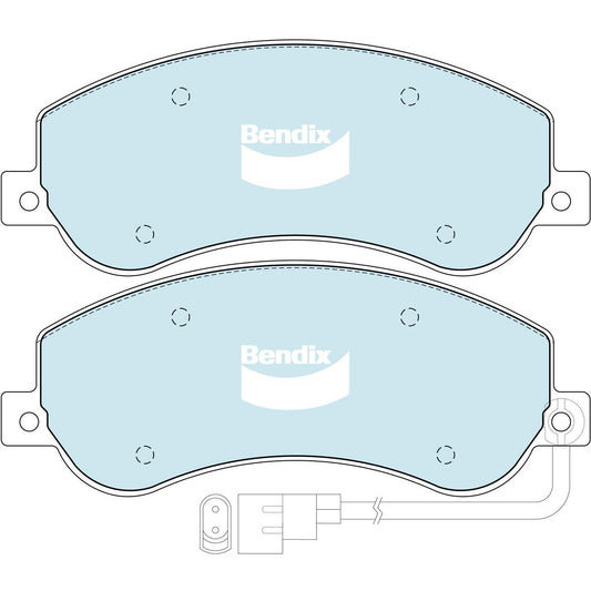 Bendix Brake Pads Set - Ultimate - DB1915ULT4WD