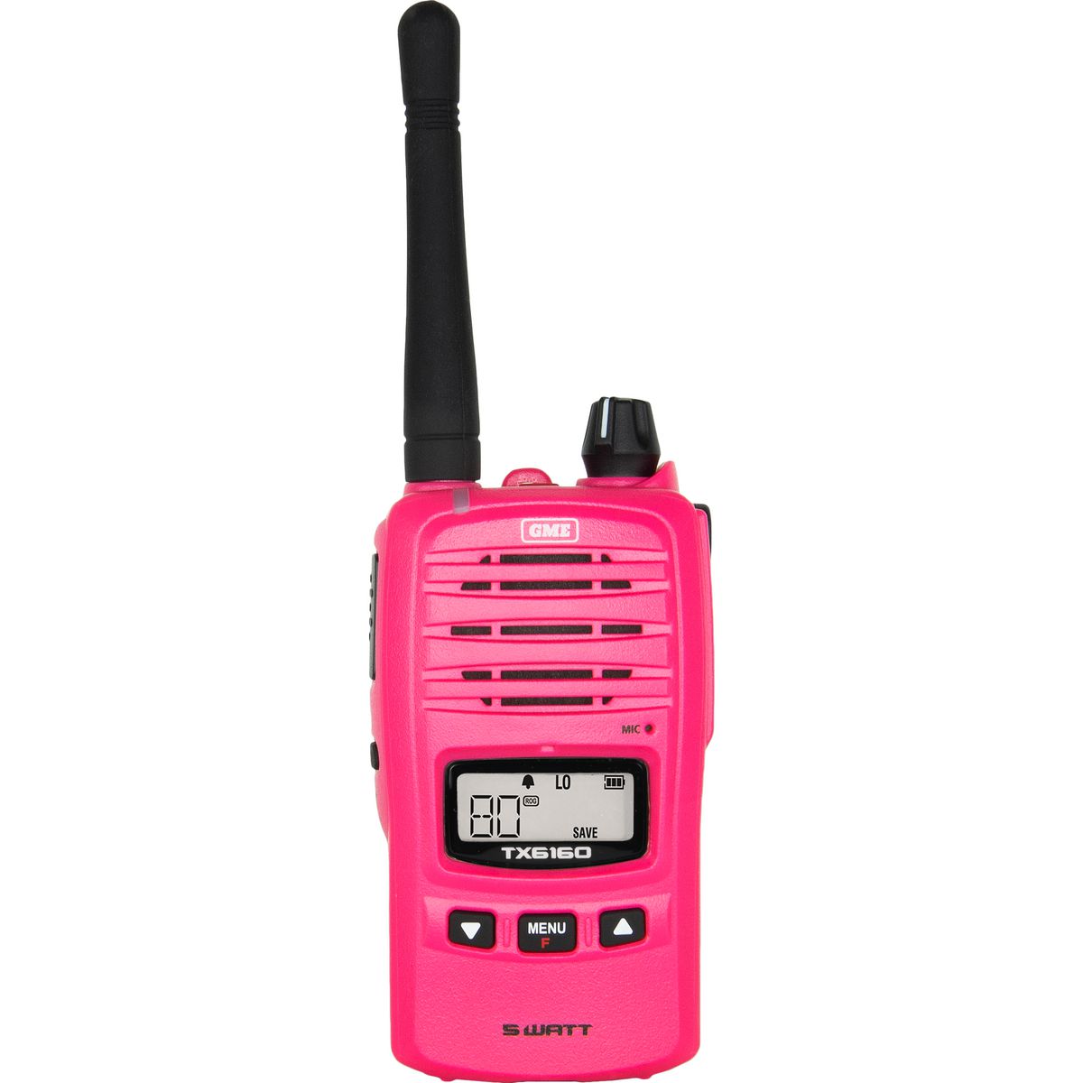 GME 5/1 Watt IP67 UHF CB Handheld Radio Pink - TX6160XMCG