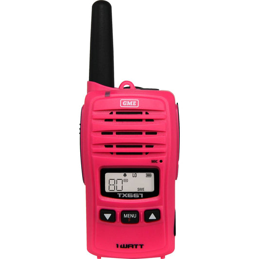 GME 1 Watt UHF CB Handheld Radio McGrath Foundation Pink - TX667MCG