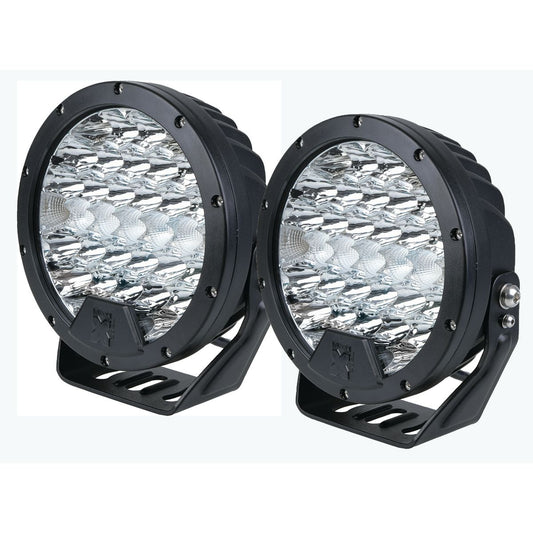 Maxi Trac 180mm LED Driving Light Kit, 13777 Lumens, Waterproof, Wiring Harness Included - MTDL-180KIT