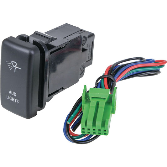 Drivetech 4x4 OE Style Push Button Switch Aux Lights Symbol Suits Toyota - DT-11019