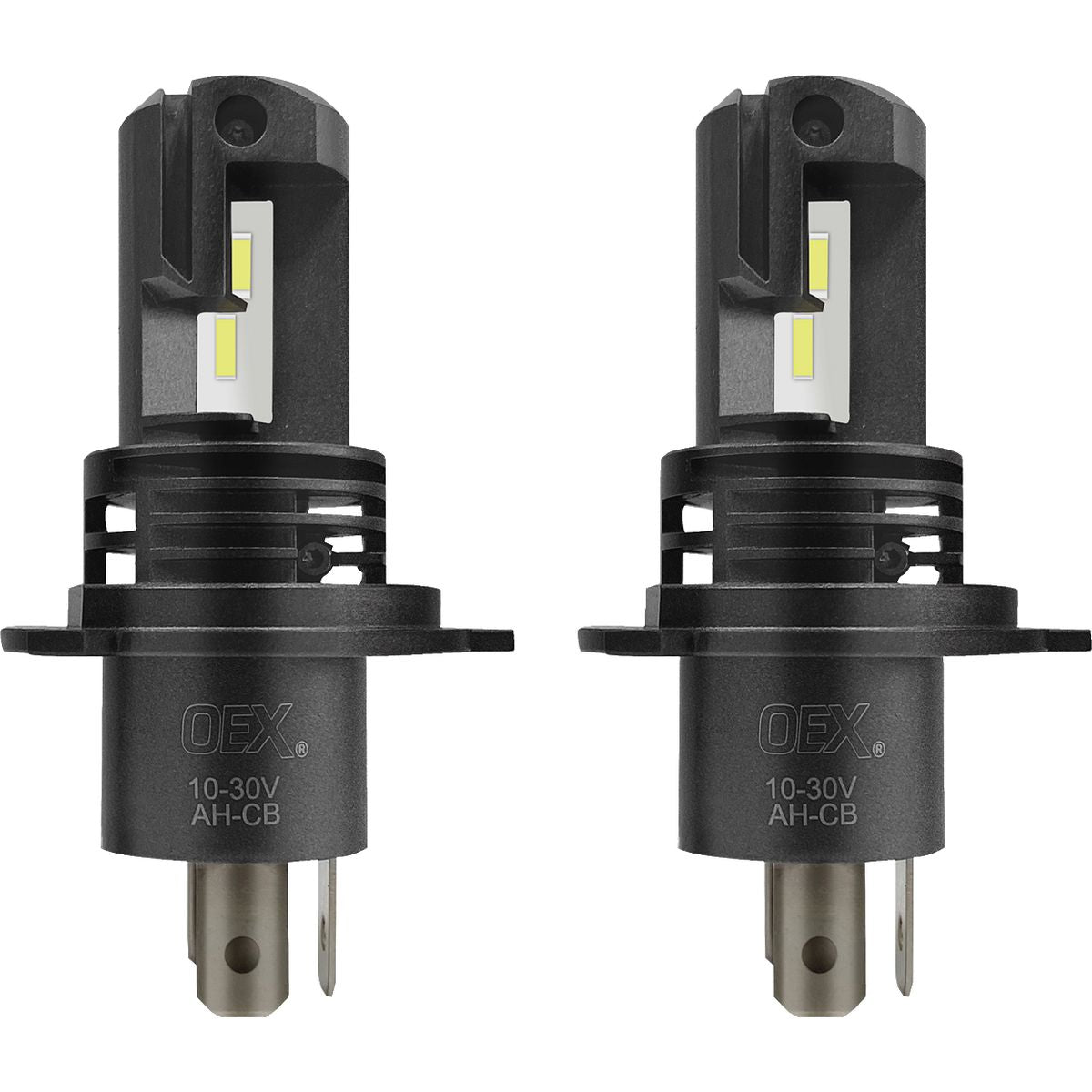 OEX 12/24V LED H4 4000Lm 6000K Globe Headlight Replacement, Pair - GLX08H4