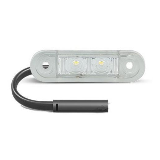 LED Autolamps 7922 Series, White Marker/Licence Plate Lamp, Recessed Fit - 7922WMCSB