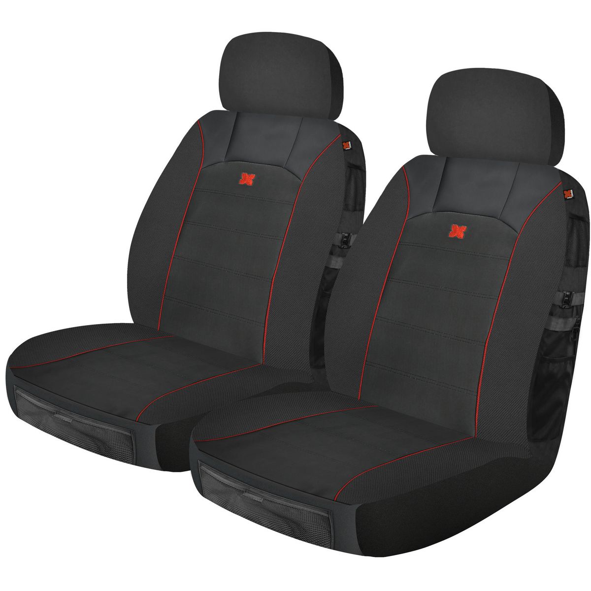 Maxi Trac Front Car Seat Covers Neoprene, Grey - Pair - MTSCFT-GUN