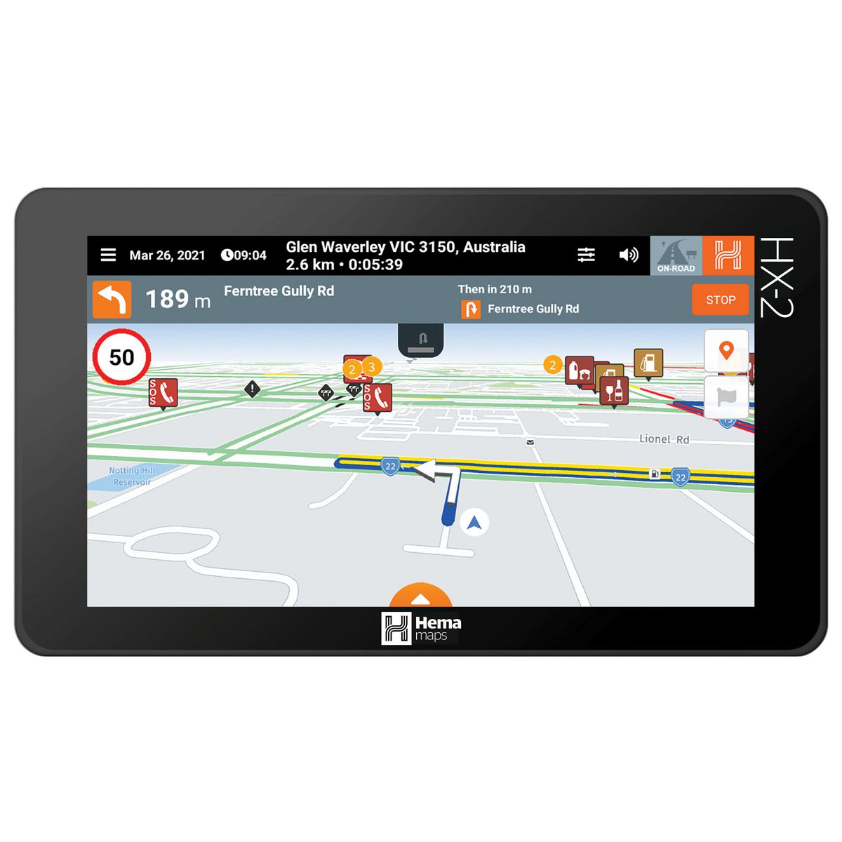 Hema HX-2 On-Road and Off-Road GPS Navigator