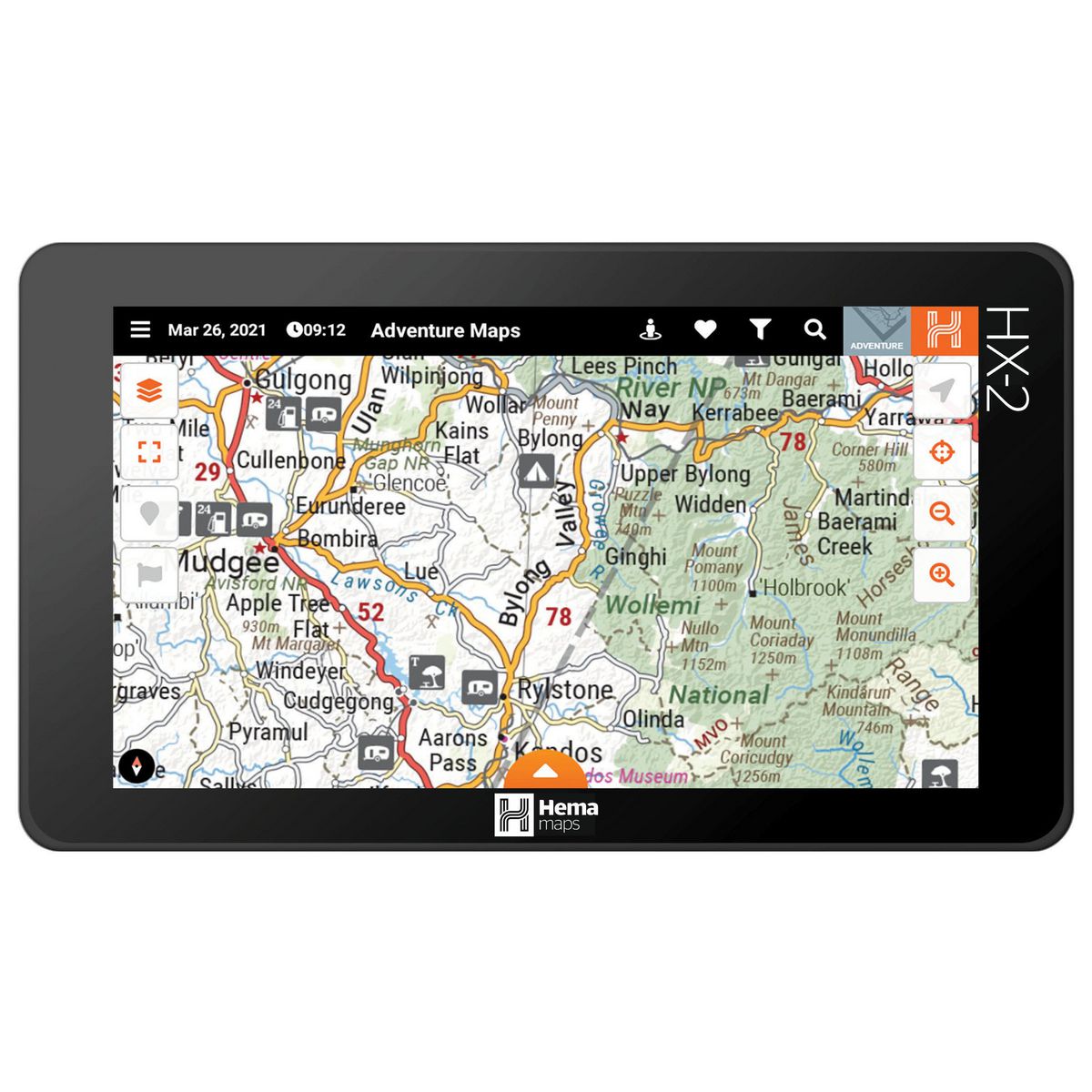 Hema HX-2 On-Road and Off-Road GPS Navigator
