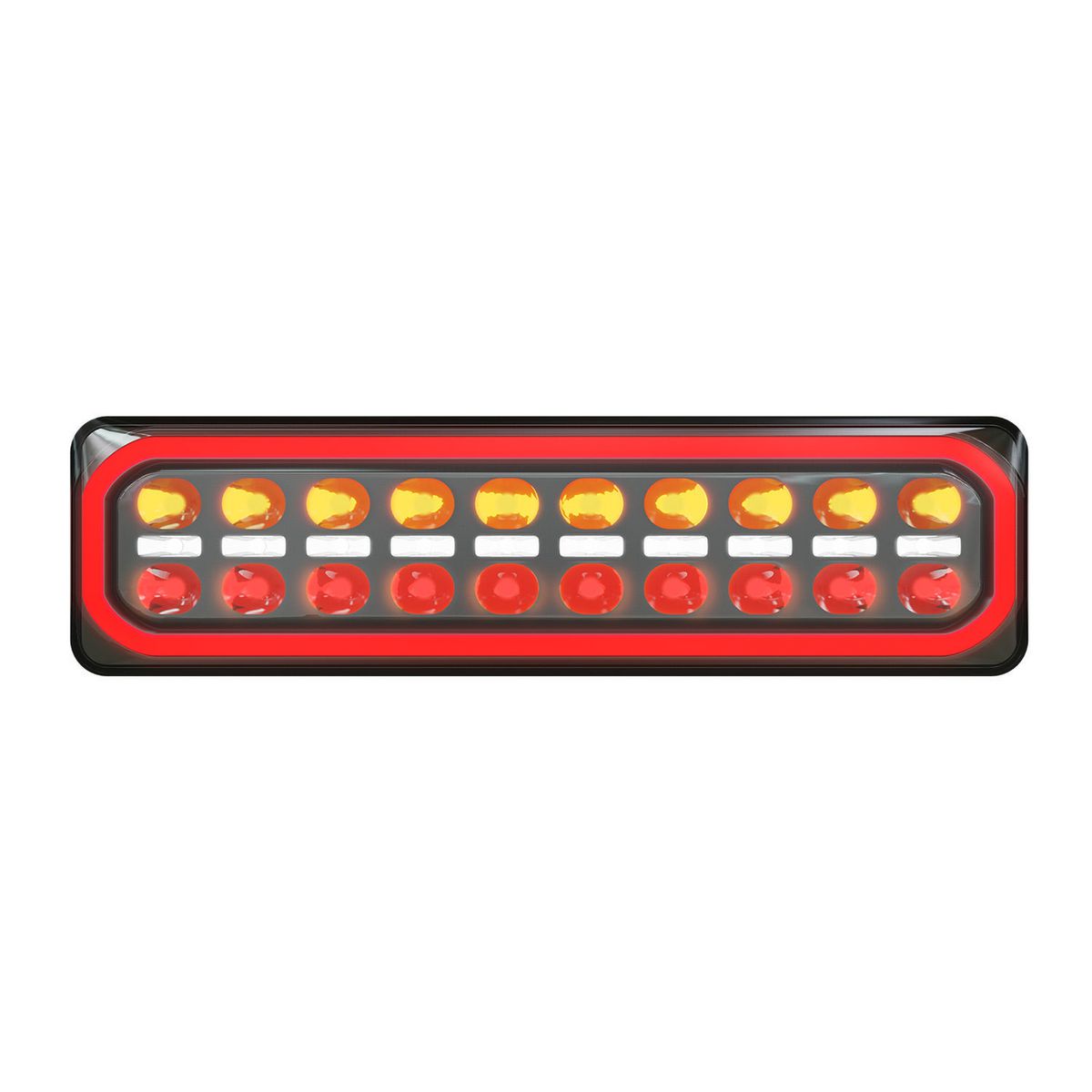 LED Autolamps  Multi Volt Stop/Tail/Ind/Rev, Diffused Tail Twin Blister - 3855ARWM-2