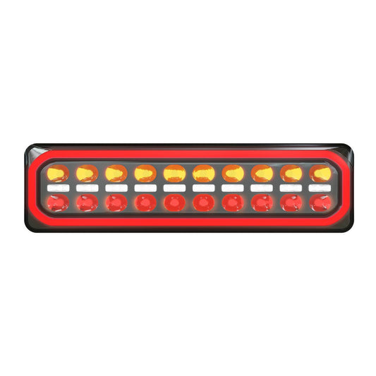 LED Autolamps  Multi Volt Stop/Tail/Ind/Rev, Diffused Tail Twin Blister - 3855ARWM-2