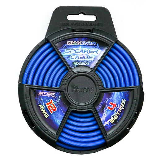Aerpro Maxcor Speaker Cable 12AWG 4 Meters - Blue - MX1204