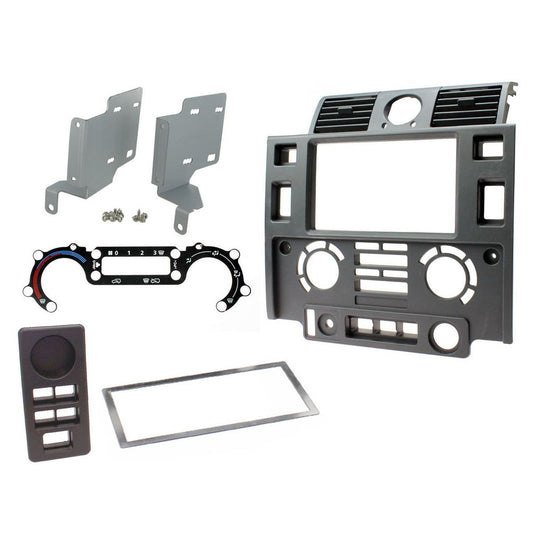 Aerpro Double Din Facia Suits Landrover Defender Matte Black 2007-2015 - FP8468