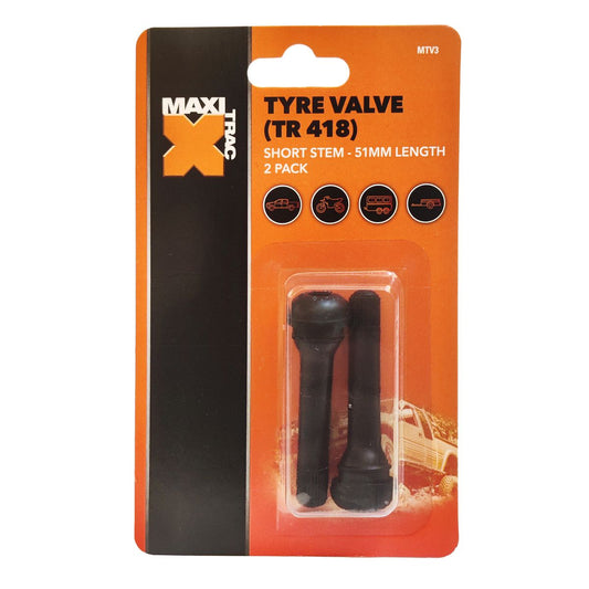 Maxi Trac Long Stem Tyre Valves 2 Pack - MTV3