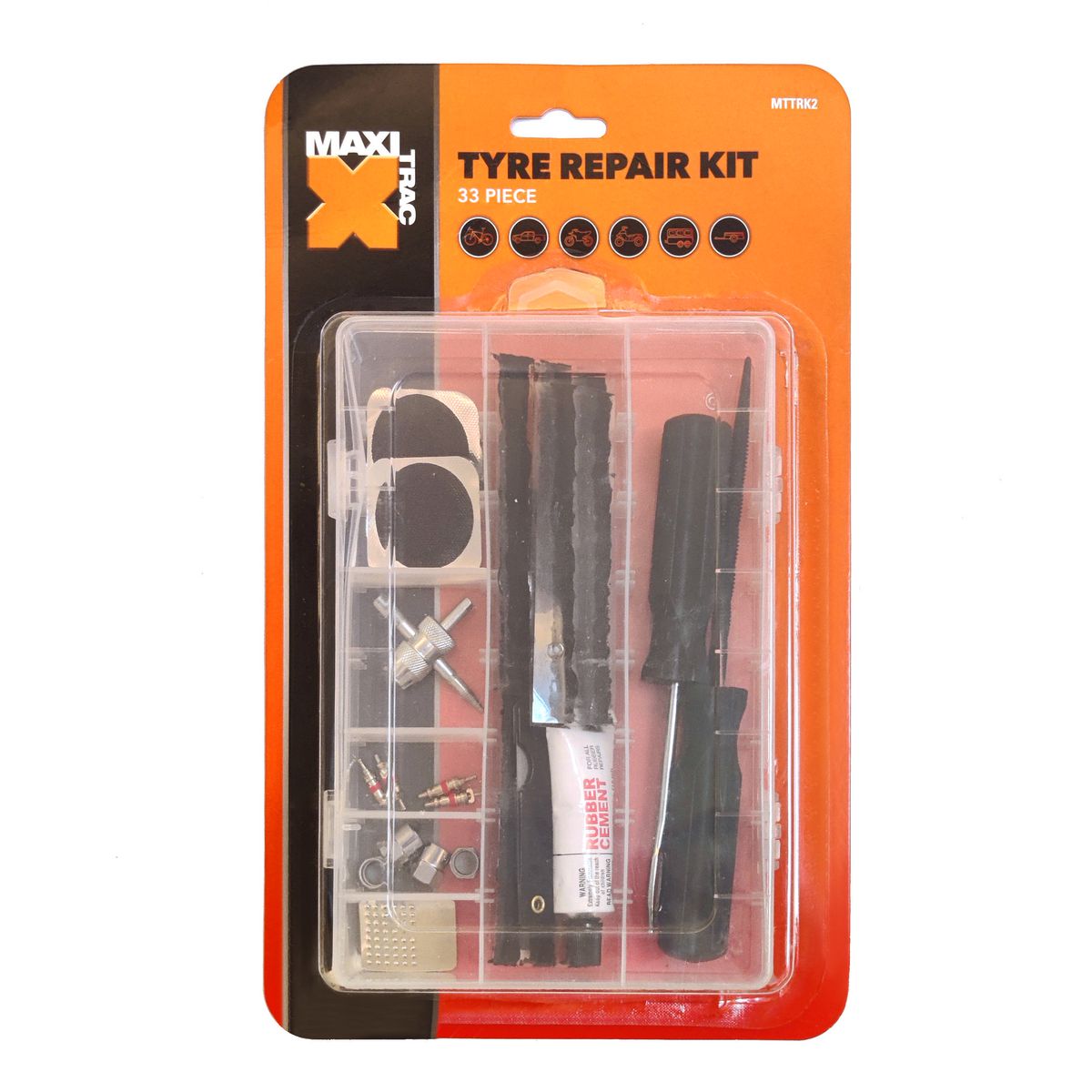 Maxi Trac Tyre Repair Kit 33 Piece - MTTRK2