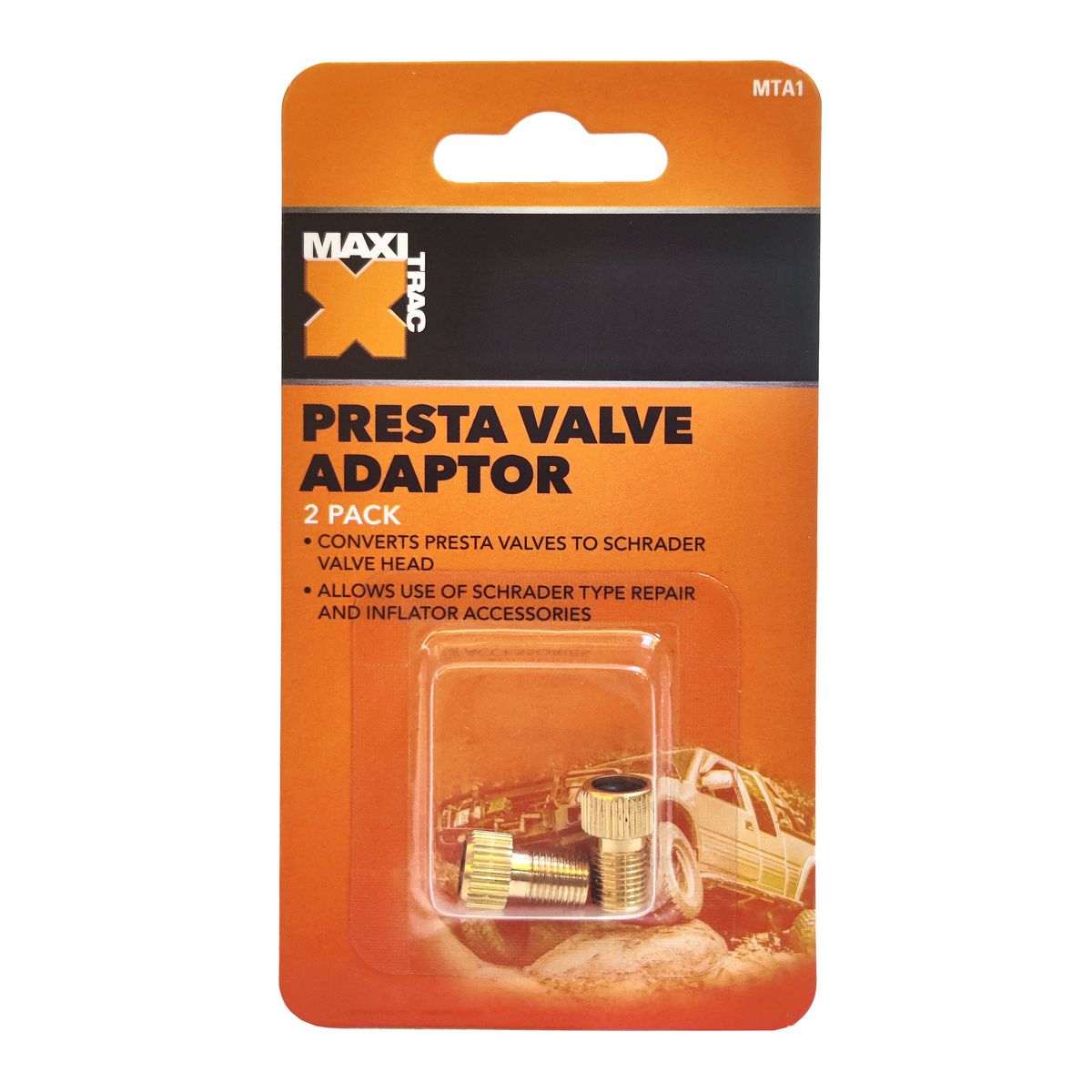 Maxi Trac Presta to Schrader Adaptors - MTA1