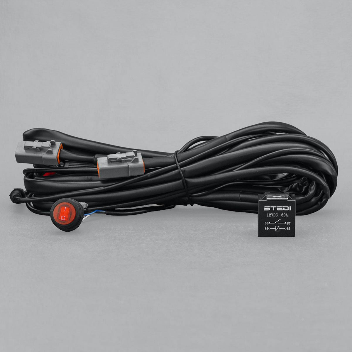 DUAL CONNECTOR PLUG & PLAY SMART HARNESS HIGH BEAM DRIVING LIGHT WIRING - WIRQKFT-SMART