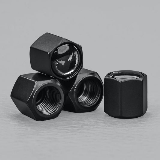 TYRE VALVE CAPS SMILEY PK4 - TYRE-CAP-SMILEY