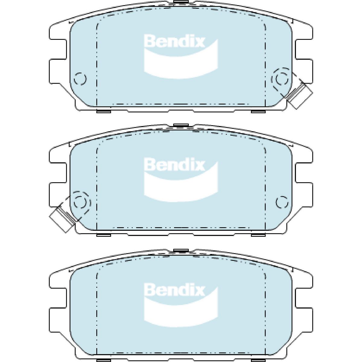 Bendix DB1238 ULT4WD Disc Pad Set - DB1238 ULT4WD