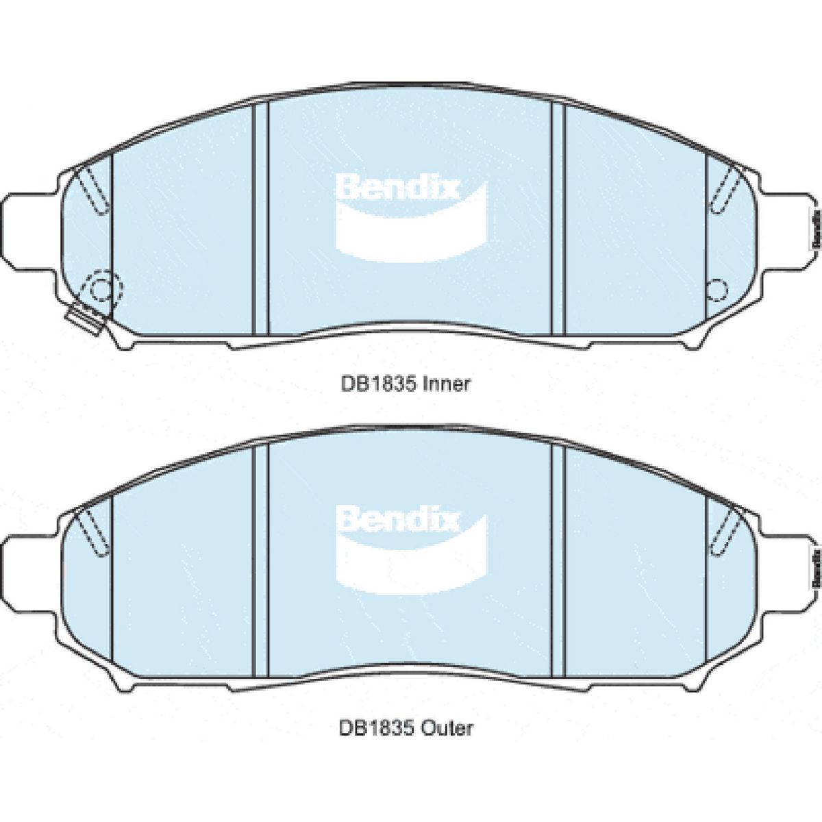Bendix Ultimate 4WD Disc Pad Set - DB1835 ULT4WD