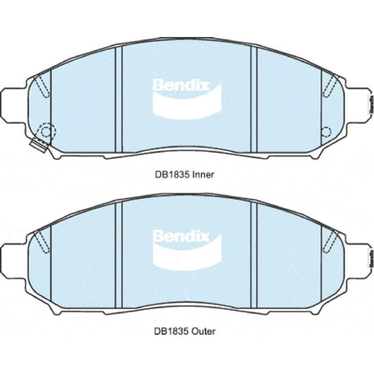 Bendix Ultimate 4WD Disc Pad Set - DB1835 ULT4WD