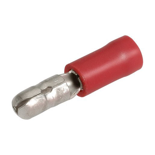 Narva Crimp Terminal Male Bullet Red Insulated 4.3mm  14 Pce - 56046BL