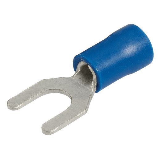 Narva Crimp Terminal Spade Blue Insulated 5mm 21 Pce - 56068BL