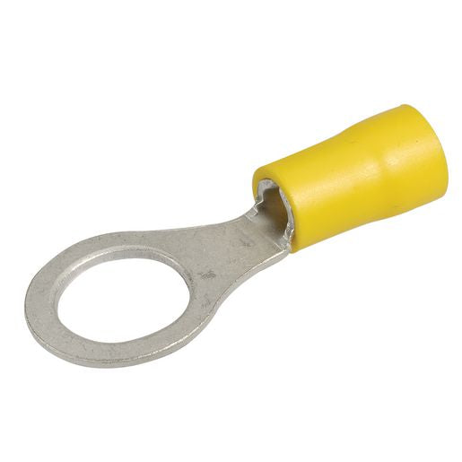 Narva Crimp Terminal Ring Yellow Insulated 9.5mm  10 Pce - 56092BL
