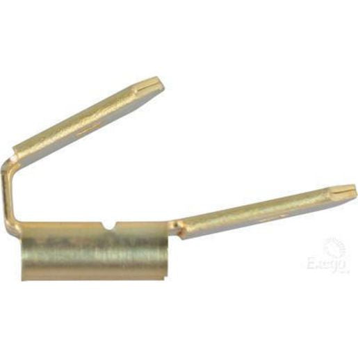 Narva Crimp Terminal Male Blade Yellow Terminal Entry 6.3 x 0.8mm Vinyl 100Pk - 56124